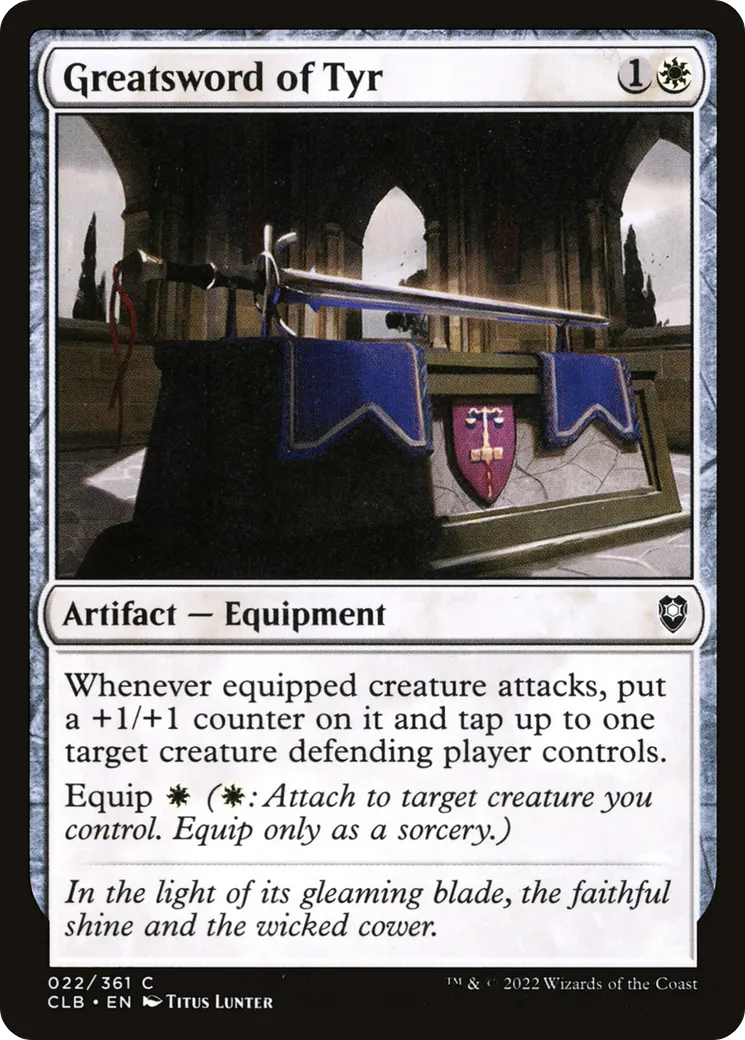 Greatsword of Tyr from Commander Legends: Battle for Baldur's Gate - Magic: The Gathering