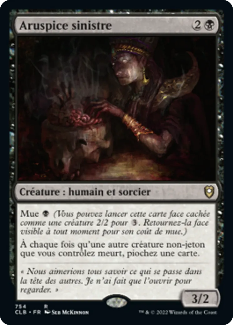 Aruspice sinistre — Commander Legends: Battle for Baldur's Gate — Magic: The Gathering