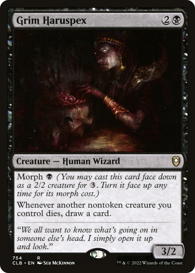 Grim Haruspex — Commander Legends: Battle for Baldur's Gate — Magic: The Gathering