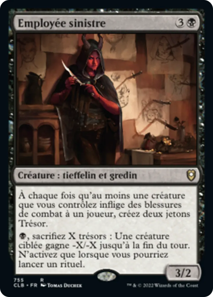 Employée sinistre from Commander Legends: Battle for Baldur's Gate - Magic: The Gathering