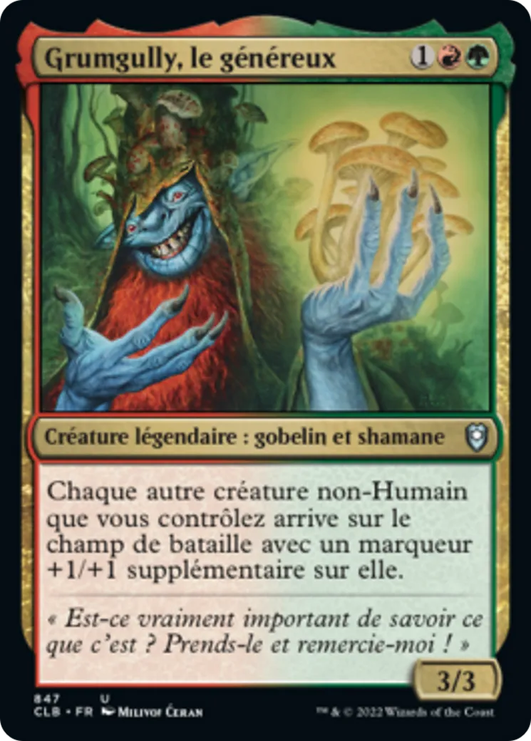 Grumgully, le généreux — Commander Legends: Battle for Baldur's Gate — Magic: The Gathering