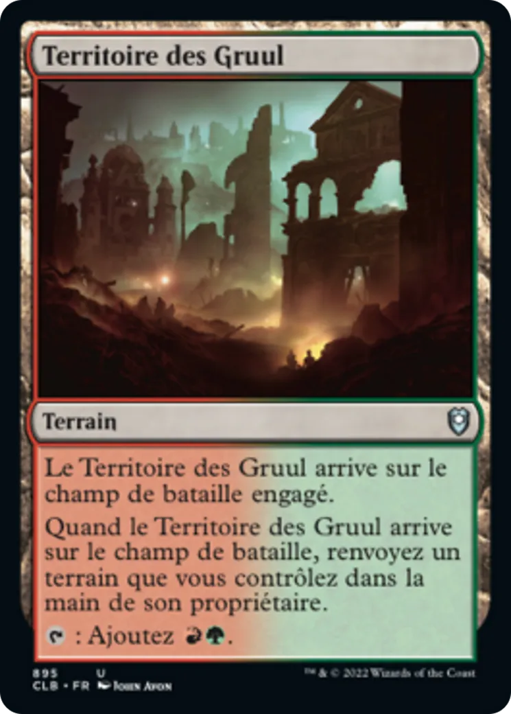 Territoire des Gruul — Commander Legends: Battle for Baldur's Gate — Magic: The Gathering