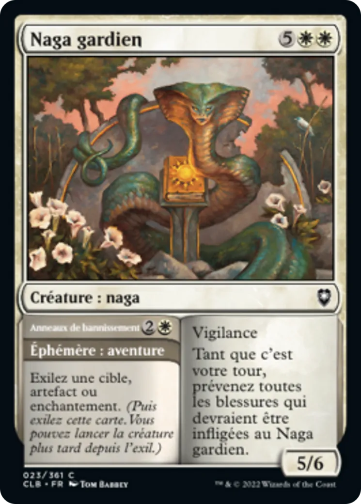 Naga gardien // Anneaux de bannissement — Commander Legends: Battle for Baldur's Gate — Magic: The Gathering
