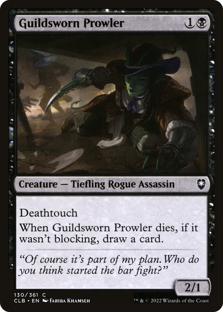 Guildsworn Prowler — Commander Legends: Battle for Baldur's Gate — Magic: The Gathering
