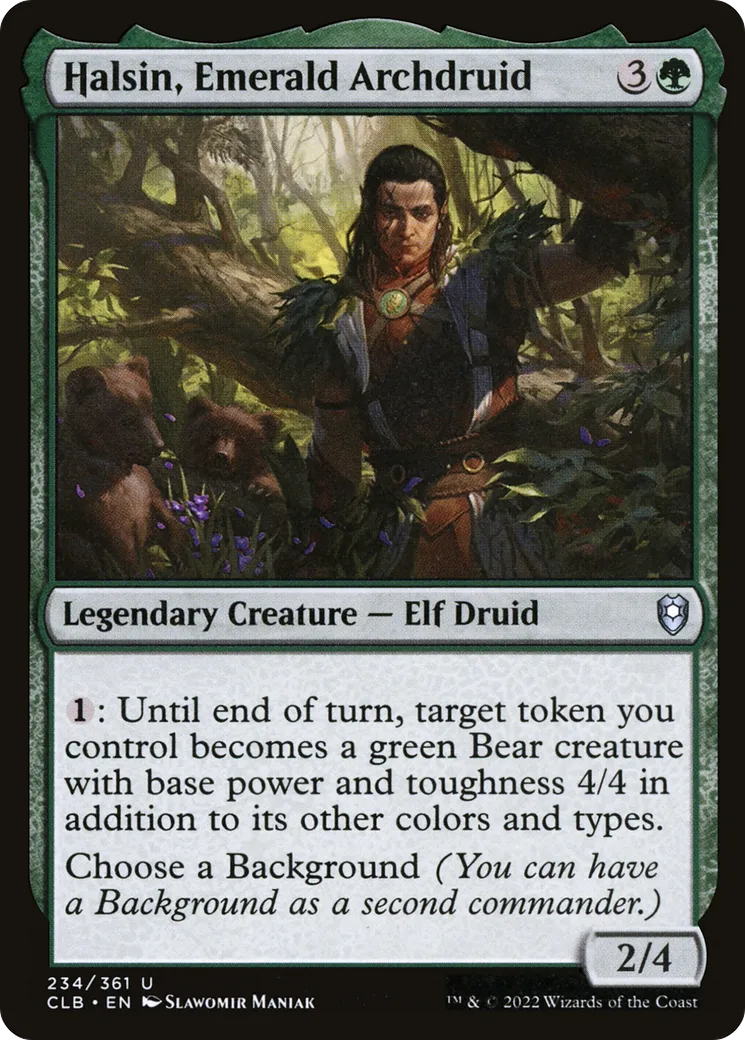 Halsin, archidruide d'Émeraude — Commander Legends: Battle for Baldur's Gate — Magic: The Gathering