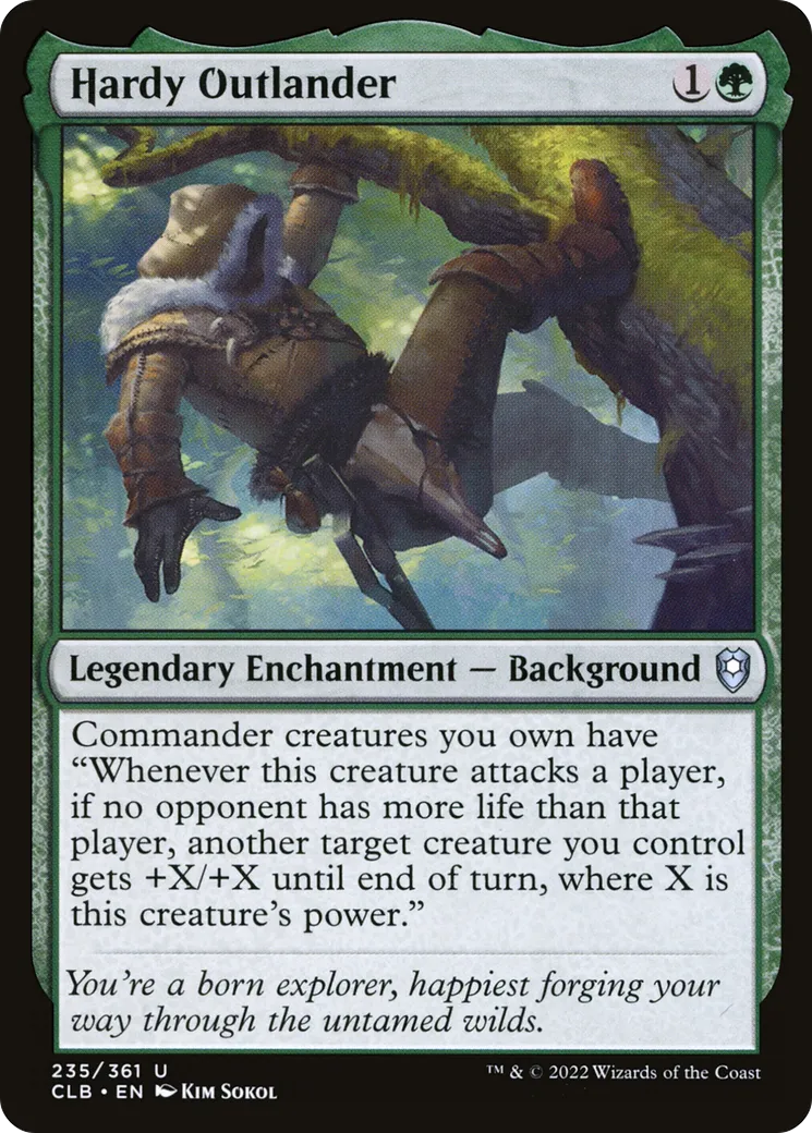 Hardy Outlander — Commander Legends: Battle for Baldur's Gate — Magic: The Gathering