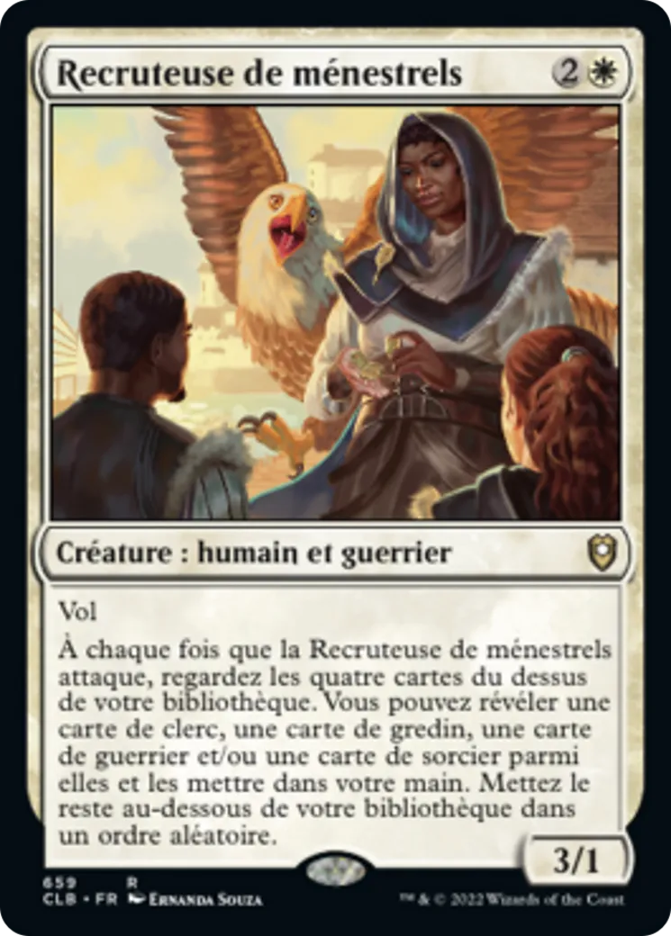 Recruteuse de ménestrels — Commander Legends: Battle for Baldur's Gate — Magic: The Gathering