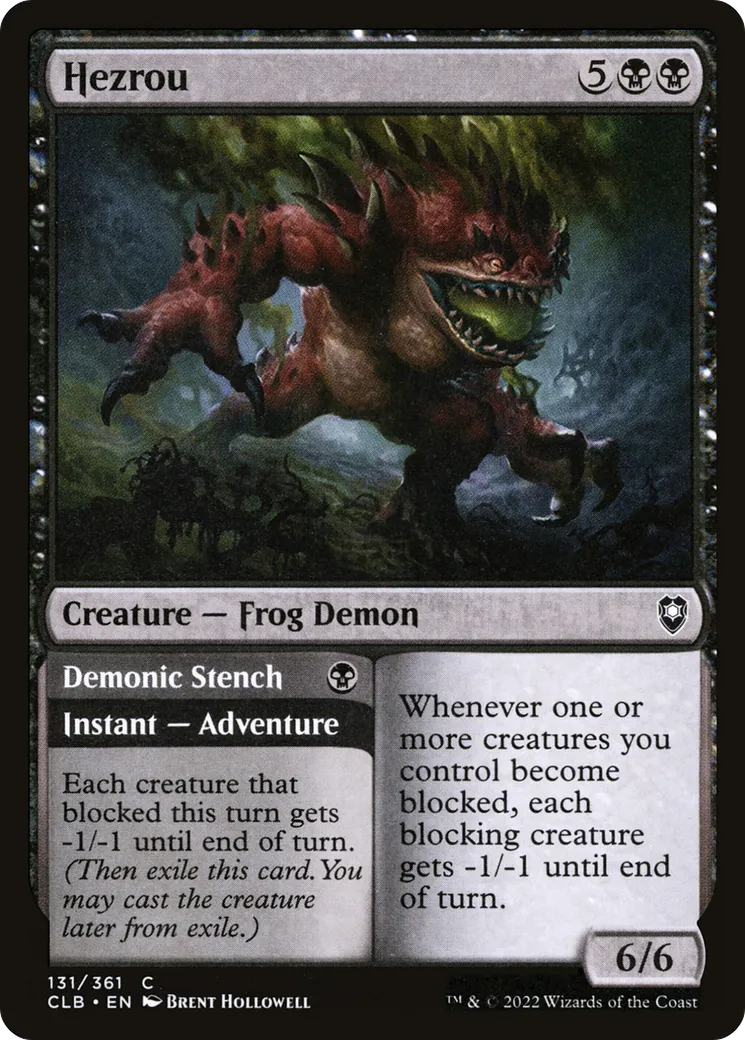 Hezrou // Puanteur démoniaque — Commander Legends: Battle for Baldur's Gate — Magic: The Gathering