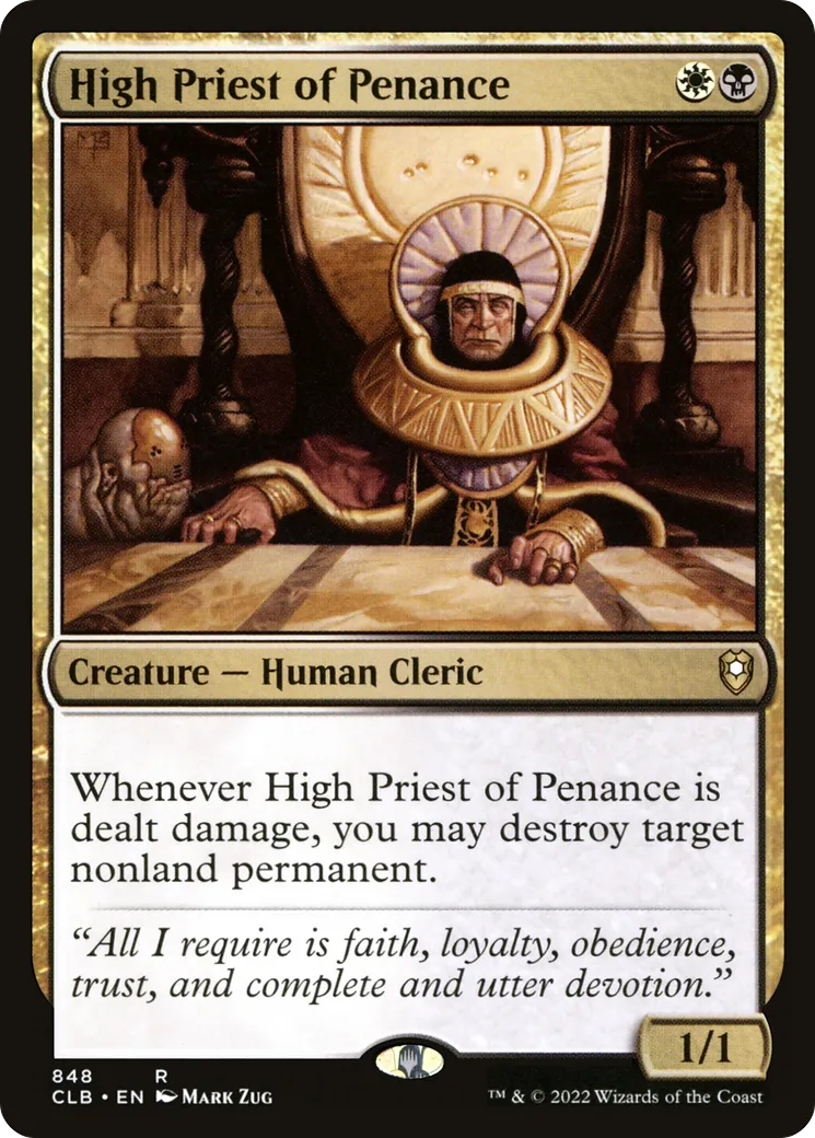 Grand prêtre de la pénitence — Commander Legends: Battle for Baldur's Gate — Magic: The Gathering