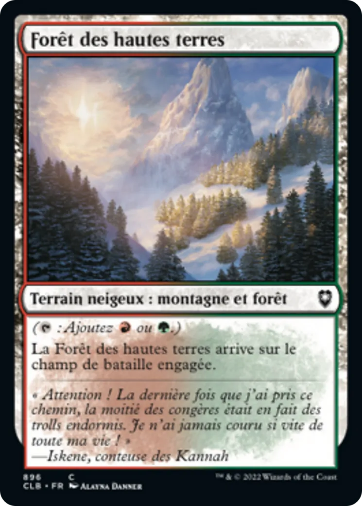 Forêt des hautes terres — Commander Legends: Battle for Baldur's Gate — Magic: The Gathering