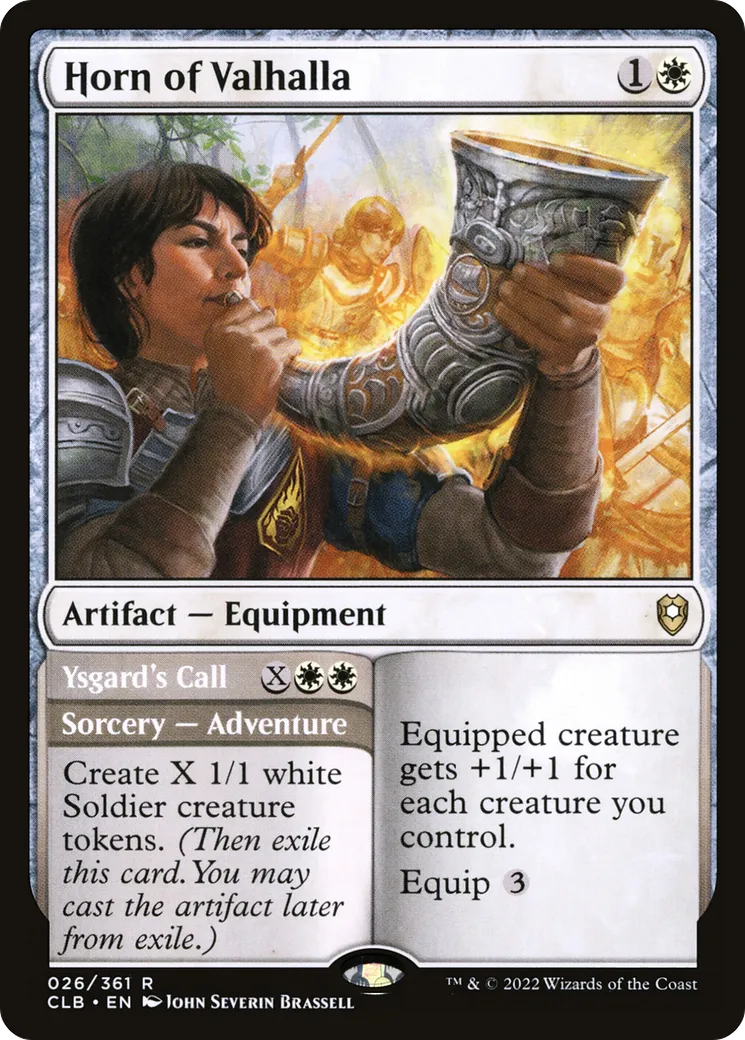 Horn of Valhalla // Ysgard's Call — Commander Legends: Battle for Baldur's Gate — Magic: The Gathering