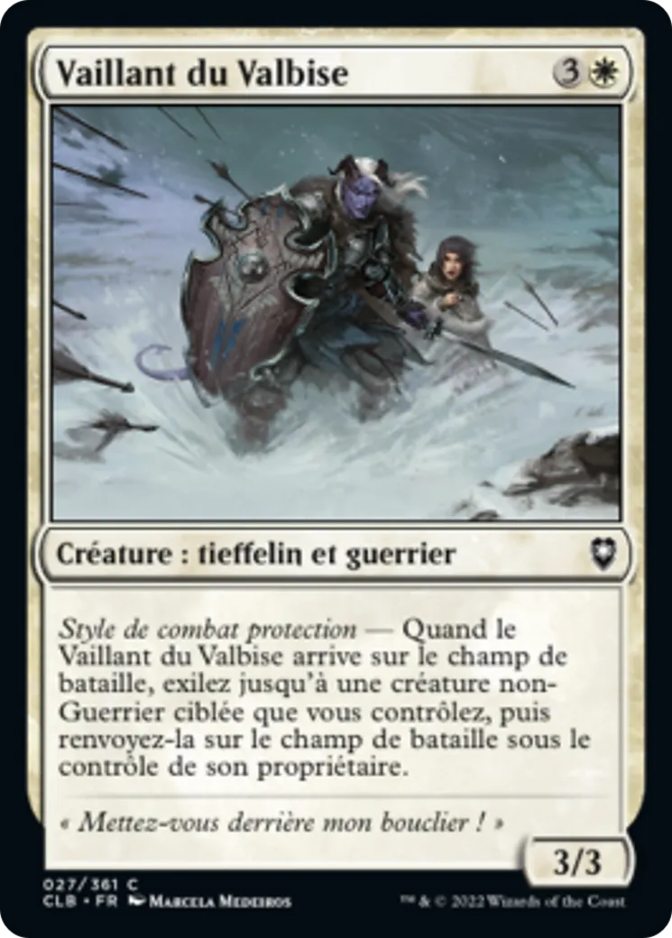 Vaillant du Valbise — Commander Legends: Battle for Baldur's Gate — Magic: The Gathering