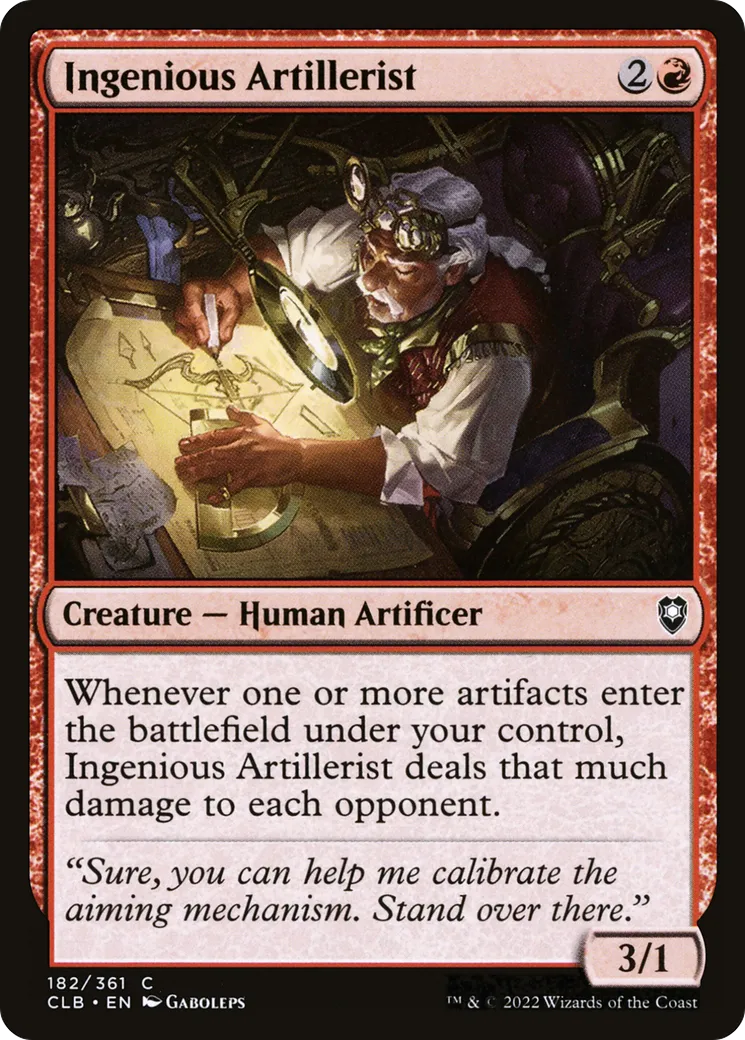 Ingenious Artillerist — Commander Legends: Battle for Baldur's Gate — Magic: The Gathering