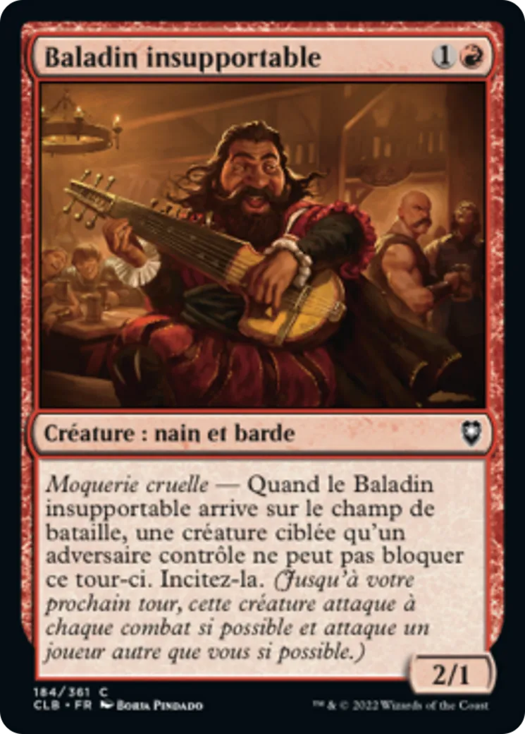 Baladin insupportable — Commander Legends: Battle for Baldur's Gate — Magic: The Gathering