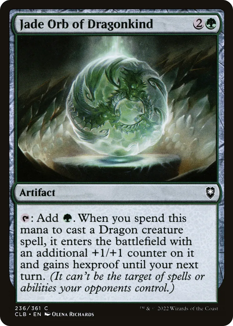 Jade Orb of Dragonkind — Commander Legends: Battle for Baldur's Gate — Magic: The Gathering
