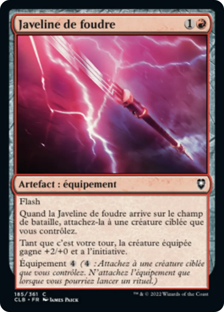 Javeline de foudre — Commander Legends: Battle for Baldur's Gate — Magic: The Gathering