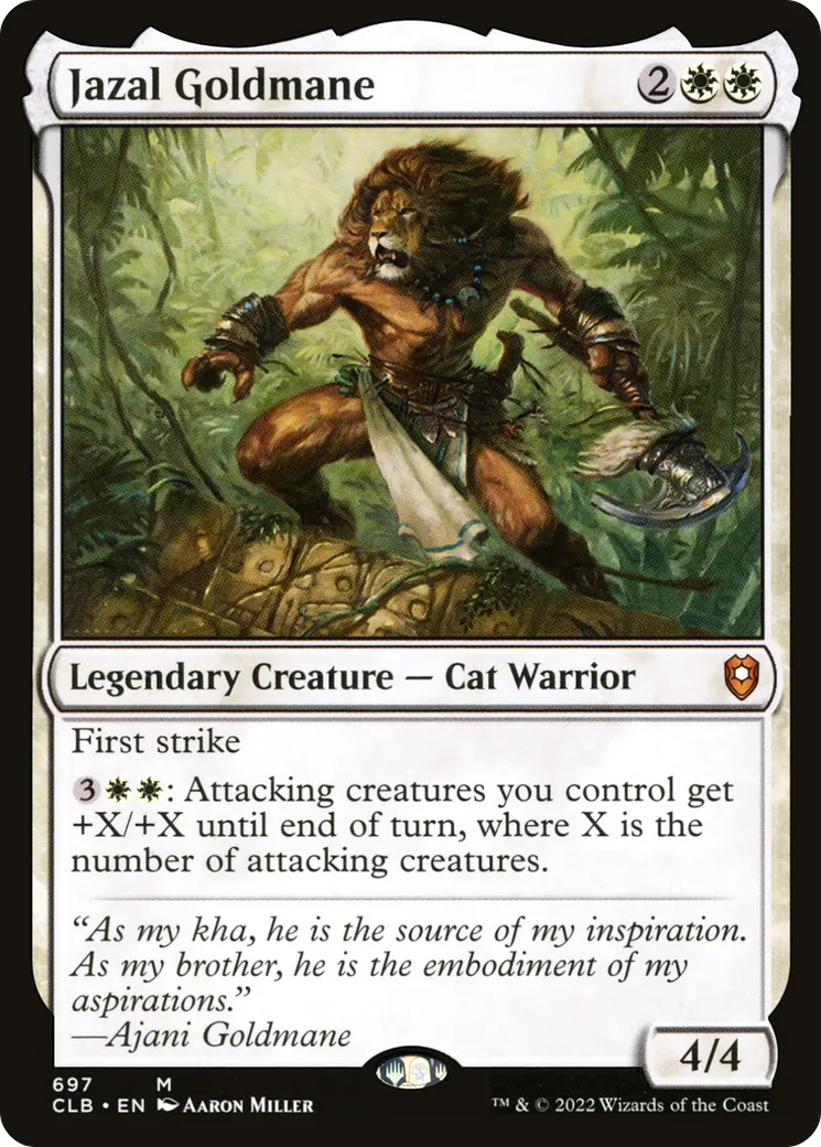 Jazal Goldmane — Commander Legends: Battle for Baldur's Gate — Magic: The Gathering