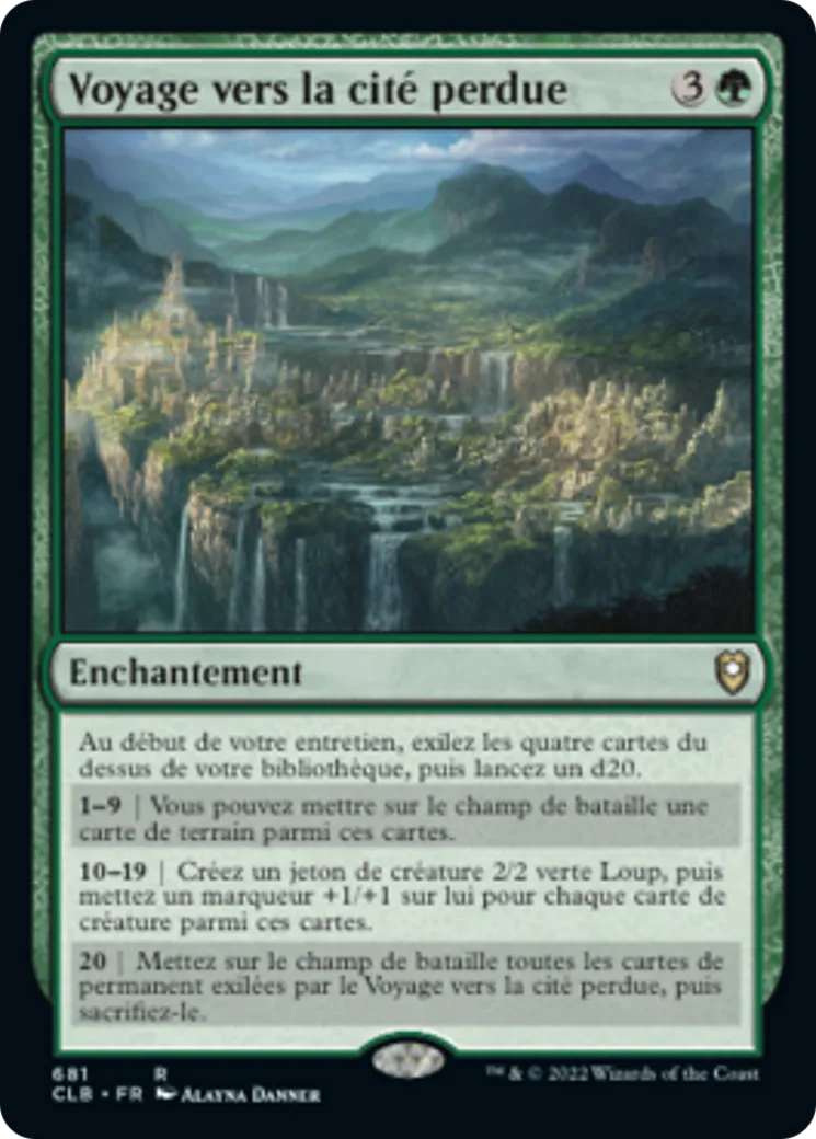 Voyage vers la cité perdue — Commander Legends: Battle for Baldur's Gate — Magic: The Gathering