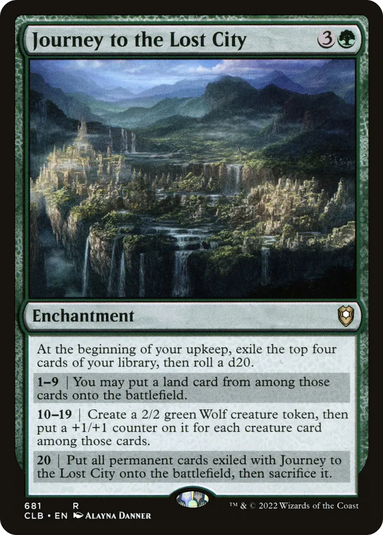 Journey to the Lost City — Commander Legends: Battle for Baldur's Gate — Magic: The Gathering