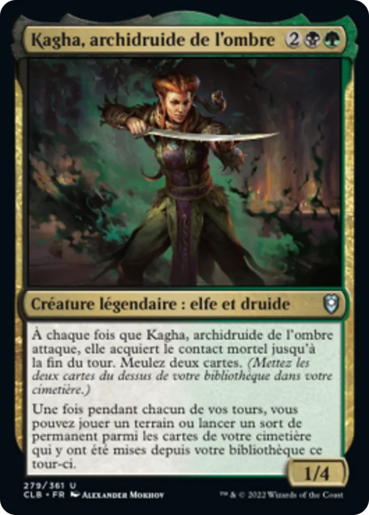 Kagha, archidruide de l'ombre — Commander Legends: Battle for Baldur's Gate — Magic: The Gathering