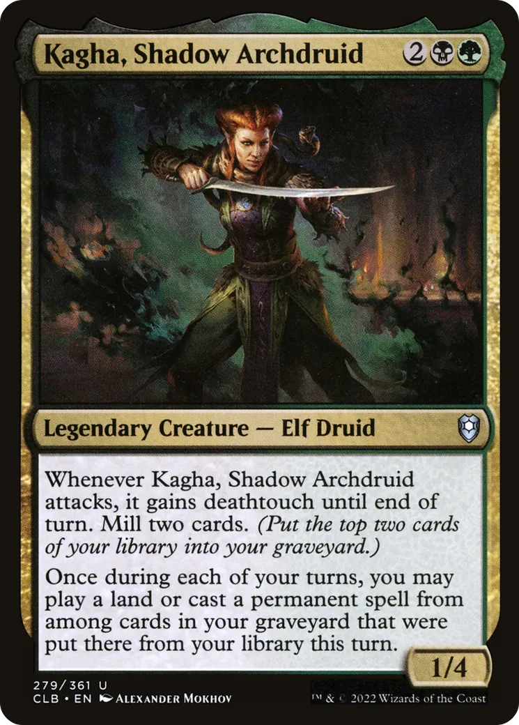 Kagha, Shadow Archdruid — Commander Legends: Battle for Baldur's Gate — Magic: The Gathering