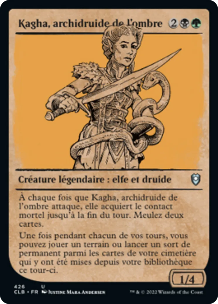 Kagha, archidruide de l'ombre — Commander Legends: Battle for Baldur's Gate — Magic: The Gathering