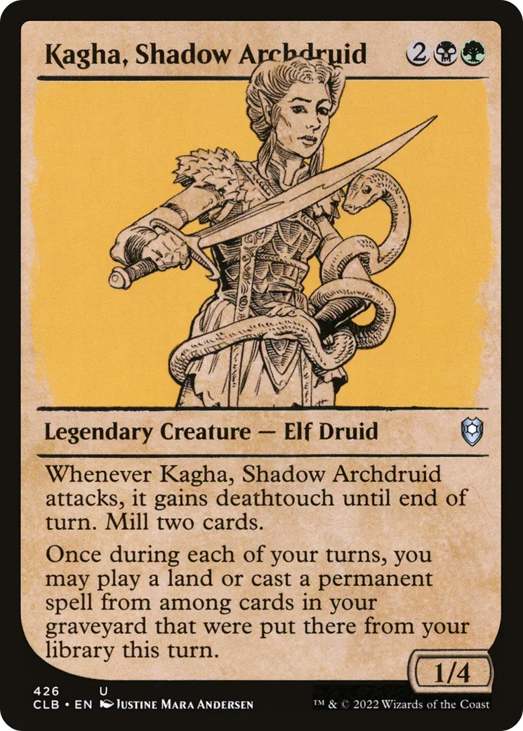 Kagha, archidruide de l'ombre — Commander Legends: Battle for Baldur's Gate — Magic: The Gathering