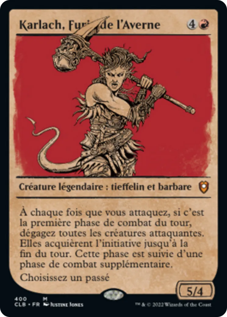 Karlach, Furie de l'Averne — Commander Legends: Battle for Baldur's Gate — Magic: The Gathering