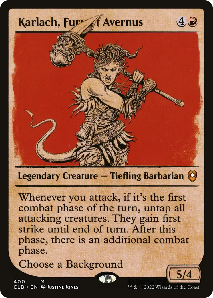 Karlach, Fury of Avernus — Commander Legends: Battle for Baldur's Gate — Magic: The Gathering