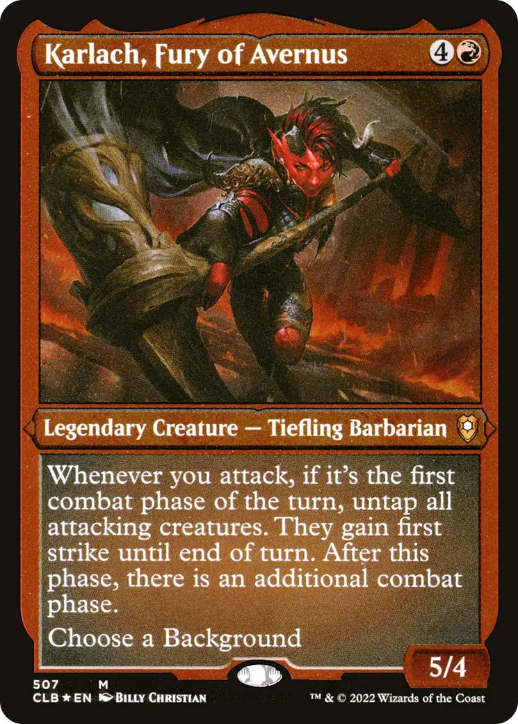 Karlach, Furie de l'Averne — Commander Legends: Battle for Baldur's Gate — Magic: The Gathering