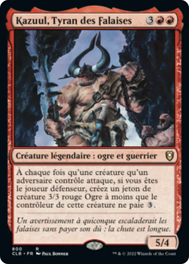 Kazuul, Tyran des Falaises — Commander Legends: Battle for Baldur's Gate — Magic: The Gathering