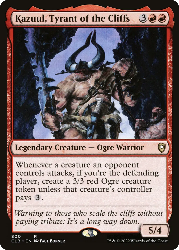 Kazuul, Tyrant of the Cliffs — Commander Legends: Battle for Baldur's Gate — Magic: The Gathering