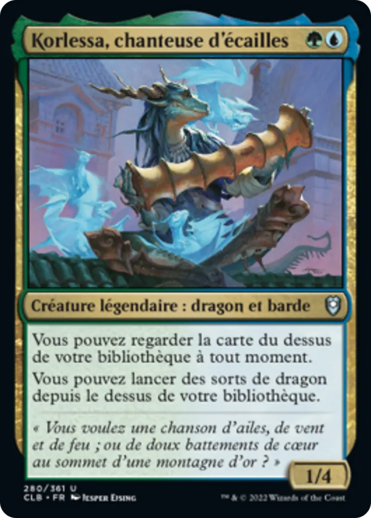 Korlessa, chanteuse d'écailles from Commander Legends: Battle for Baldur's Gate - Magic: The Gathering