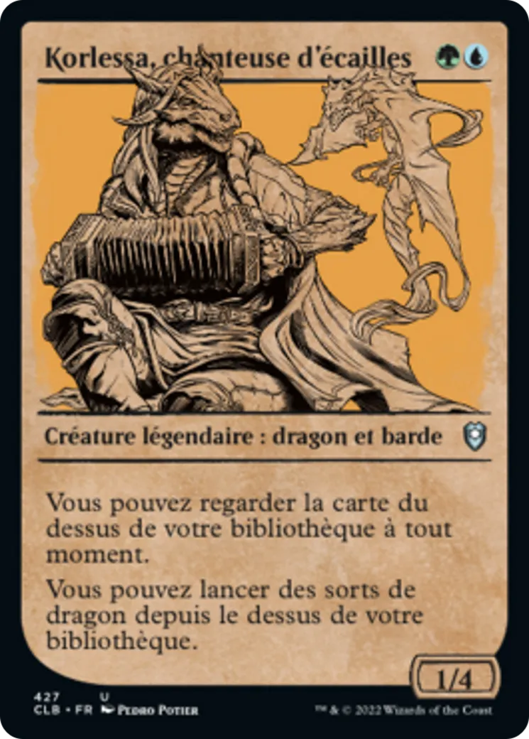 Korlessa, chanteuse d'écailles — Commander Legends: Battle for Baldur's Gate — Magic: The Gathering
