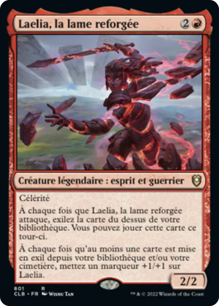 Laelia, la lame reforgée — Commander Legends: Battle for Baldur's Gate — Magic: The Gathering