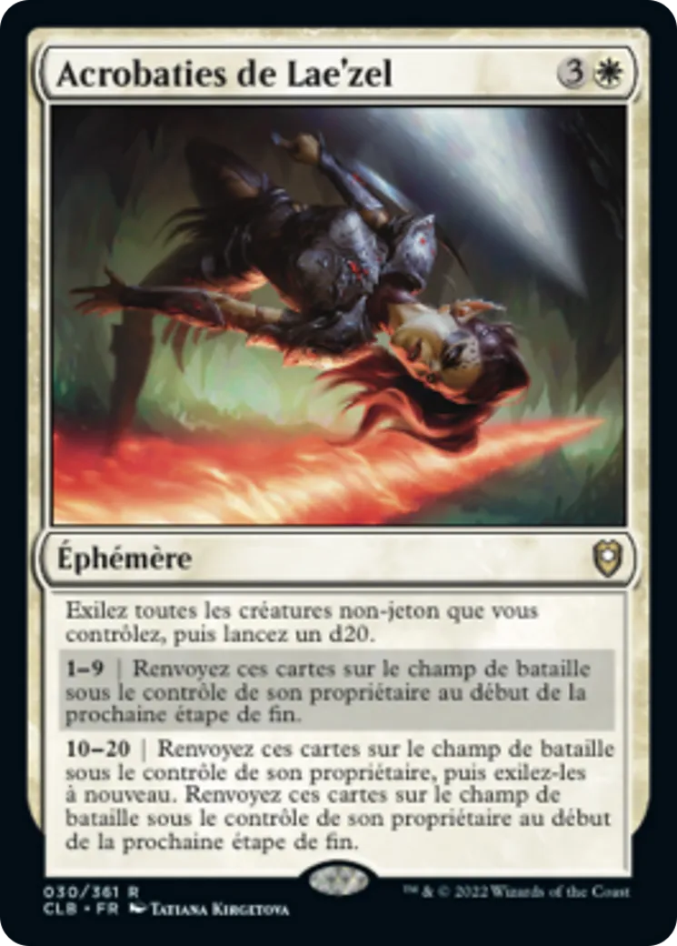 Acrobaties de Lae'zel — Commander Legends: Battle for Baldur's Gate — Magic: The Gathering