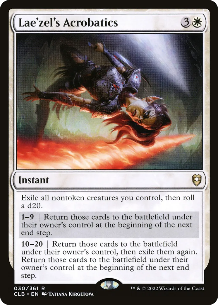 Lae'zel's Acrobatics — Commander Legends: Battle for Baldur's Gate — Magic: The Gathering
