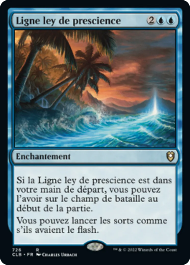 Ligne ley de prescience — Commander Legends: Battle for Baldur's Gate — Magic: The Gathering