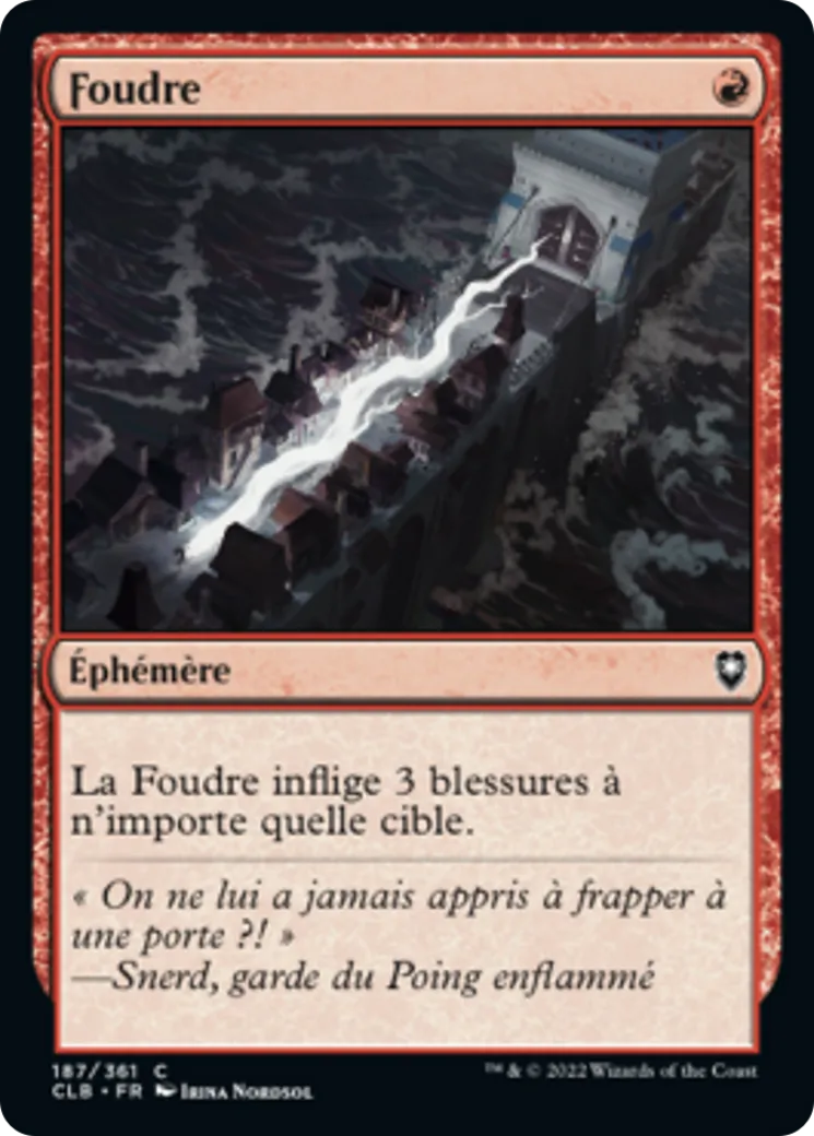 Foudre — Commander Legends: Battle for Baldur's Gate — Magic: The Gathering
