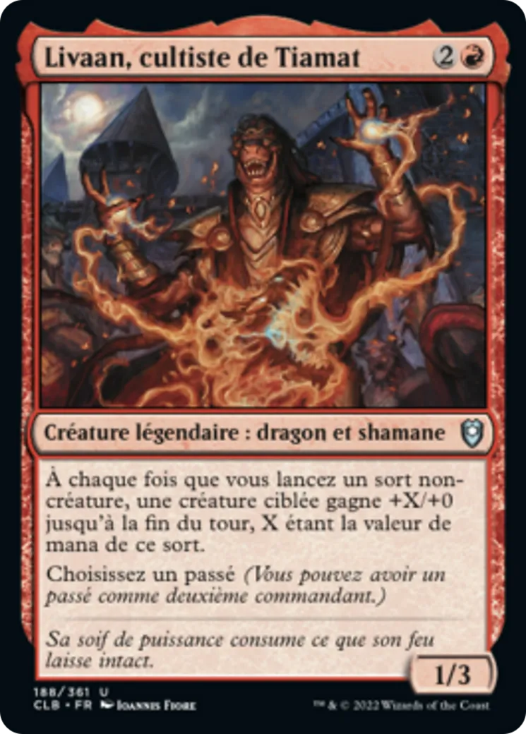 Livaan, cultiste de Tiamat — Commander Legends: Battle for Baldur's Gate — Magic: The Gathering