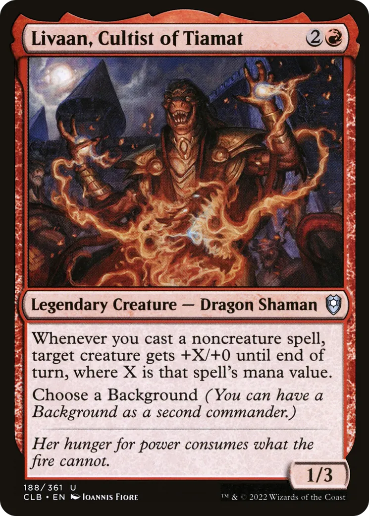 Livaan, Cultist of Tiamat — Commander Legends: Battle for Baldur's Gate — Magic: The Gathering