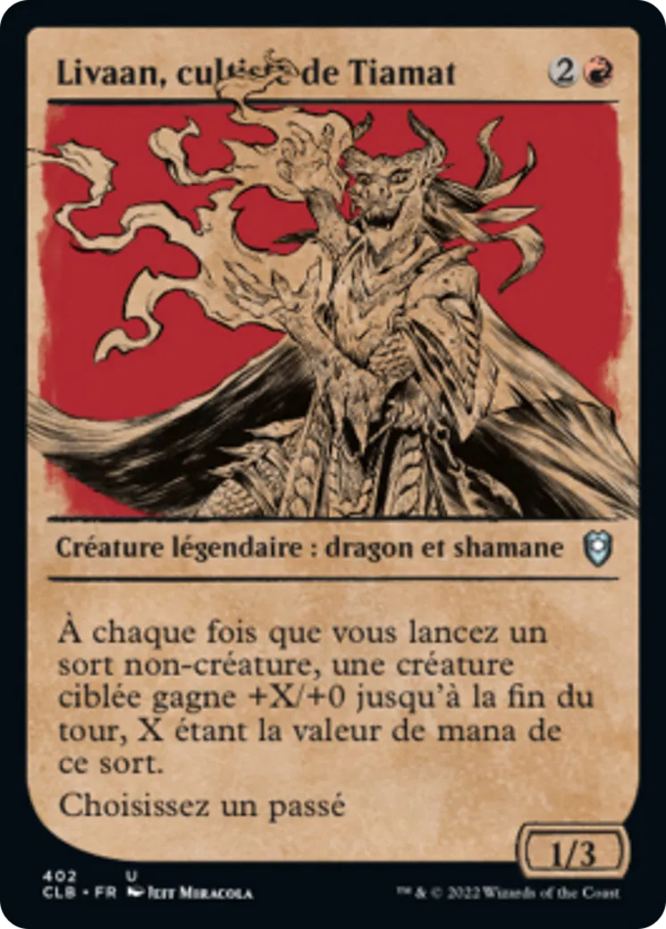 Livaan, cultiste de Tiamat — Commander Legends: Battle for Baldur's Gate — Magic: The Gathering