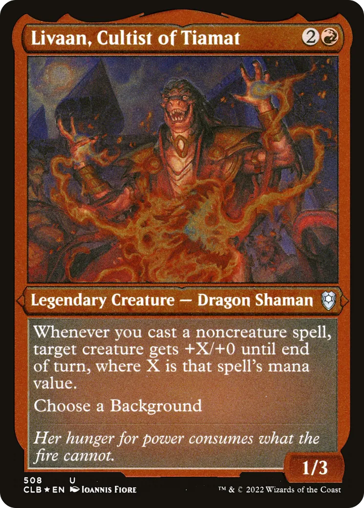 Livaan, cultiste de Tiamat — Commander Legends: Battle for Baldur's Gate — Magic: The Gathering