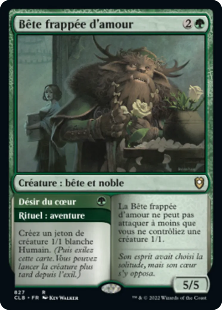 Bête frappée d'amour // Désir du cœur — Commander Legends: Battle for Baldur's Gate — Magic: The Gathering