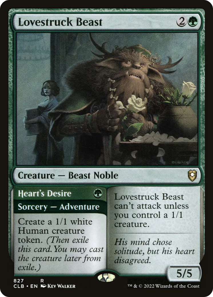Bête frappée d'amour // Désir du cœur — Commander Legends: Battle for Baldur's Gate — Magic: The Gathering