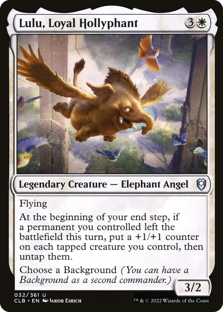Lulu, Loyal Hollyphant from Commander Legends: Battle for Baldur's Gate - Magic: The Gathering