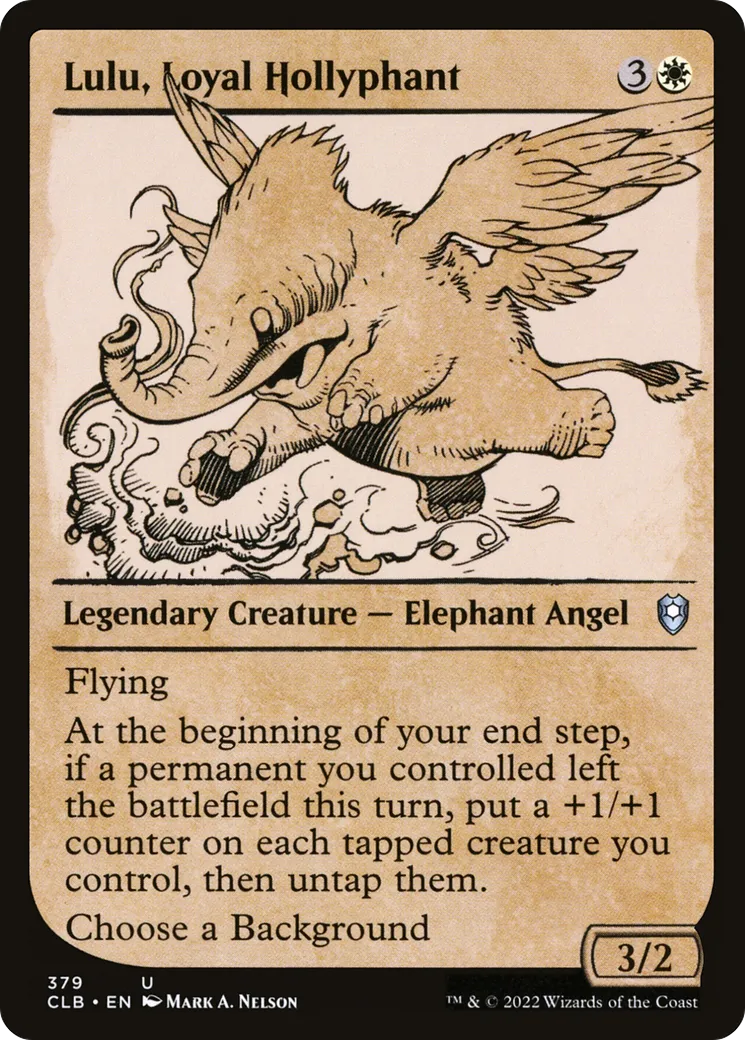 Lulu, oliphante loyale — Commander Legends: Battle for Baldur's Gate — Magic: The Gathering
