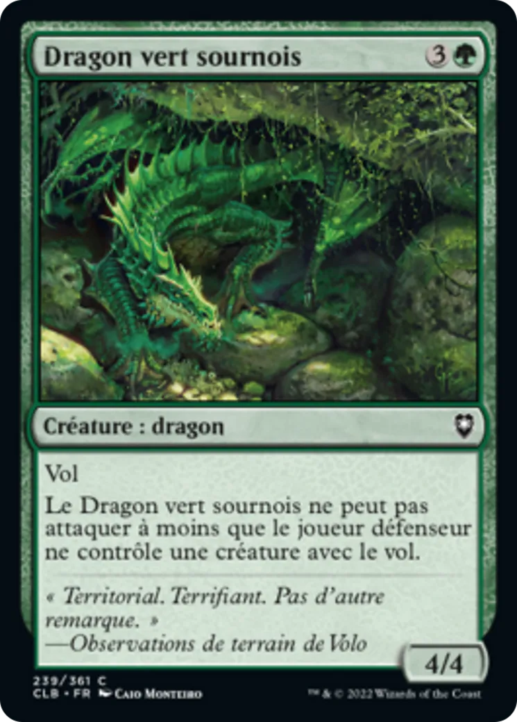 Dragon vert sournois — Commander Legends: Battle for Baldur's Gate — Magic: The Gathering