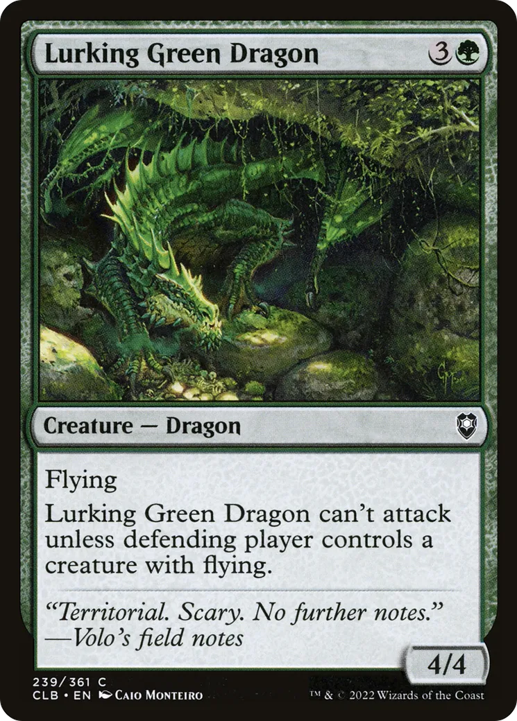 Dragon vert sournois — Commander Legends: Battle for Baldur's Gate — Magic: The Gathering
