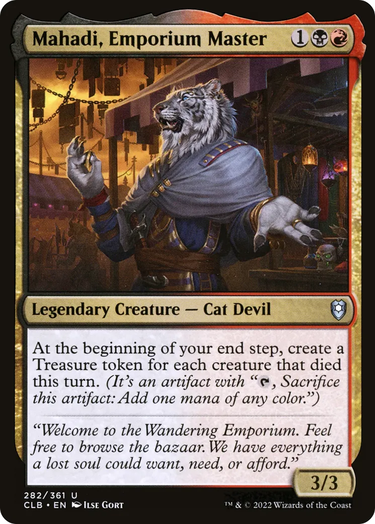 Mahadi, Emporium Master — Commander Legends: Battle for Baldur's Gate — Magic: The Gathering